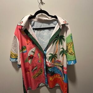 Colorful Graphic Short Sleeve Shirt